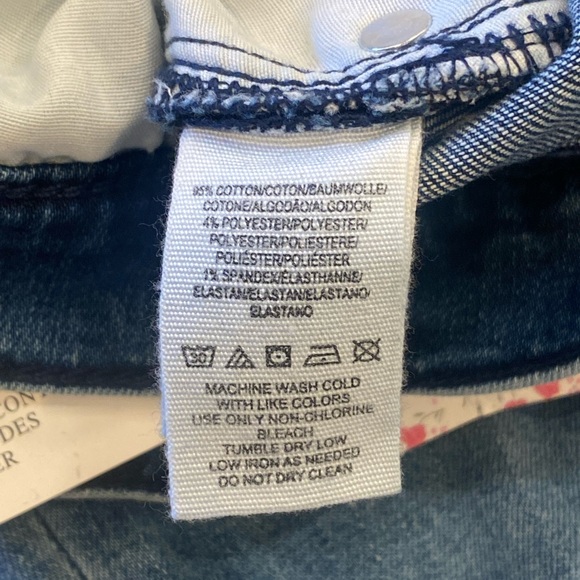 Free People High Rise Turquoise Busted Out Knee Skinny Jean Size 28 Short - Picture 9 of 9